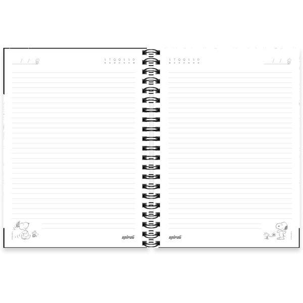 Caderno univ.capa dura 1x1 80fls Snoopy Prem. 2645234 Spiral Sno PT 1 UN