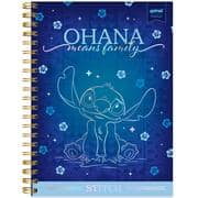 Caderno univ.capa dura 1x1 80fls Stitch Prem. 2645241 Spiral Ds PT 1 UN