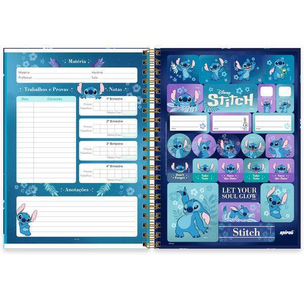 Caderno univ.capa dura 1x1 80fls Stitch Prem. 2645241 Spiral Ds PT 1 UN Caderno univ.capa dura 1x1 80fls Stitch Prem. 2645241 Spiral Ds PT 1 UN