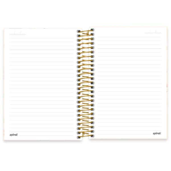 Caderno 1/4 espiral capa dura 80fls Princesas 2645739 Spiral Pn PT 1 UN