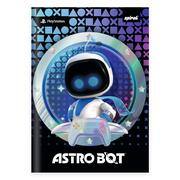 Caderno 1/4, Capa dura, Costurado, 80 folhas, Astro Bot, 2643254, Spiral Abt - PT 1 UN