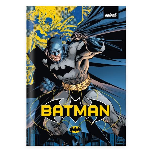 Caderno 1/4, Capa dura, costurado, 80 folhas, Batman, 2643261, Spiral Btg - PT 1 UN Caderno 1/4, Capa dura, costurado, 80 folhas, Batman, 2643261, Spiral Btg - PT 1 UN