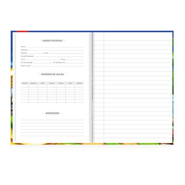 Caderno 1/4, Capa Dura, Costurado, Sonic, 80 folhas, 2645685, Spiral Snc - PT 1 UN