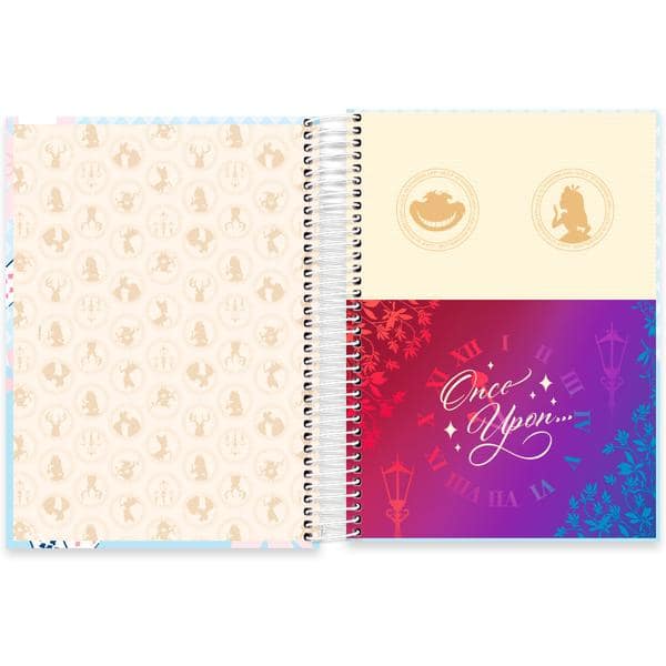 Caderno Universitário Capa Dura, 10 x 1, 160 Folhas, Disney Clássico, Alice no país das maravilhas, 2642752, Spiral Cld - PT 1 UN Caderno Universitário Capa Dura, 10 x 1, 160 Folhas, Disney Clássico, Alice no país das maravilhas, 2642752, Spiral Cld - PT 1 UN