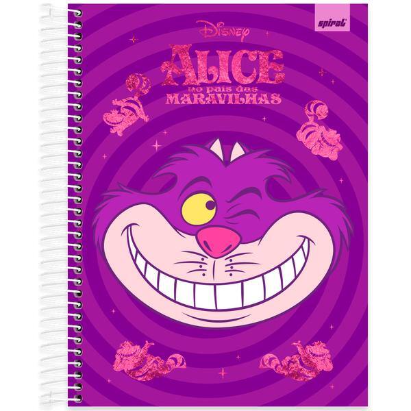 Caderno Universitário Capa Dura, 10 x 1, 160 Folhas, Disney Clássico, Alice no país das maravilhas, 2645159, Spiral Cld - PT 1 UN Caderno Universitário Capa Dura, 10 x 1, 160 Folhas, Disney Clássico, Alice no país das maravilhas, 2645159, Spiral Cld - PT 1 UN