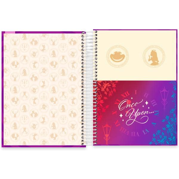 Caderno Universitário Capa Dura, 10 x 1, 160 Folhas, Disney Clássico, Alice no país das maravilhas, 2645159, Spiral Cld - PT 1 UN Caderno Universitário Capa Dura, 10 x 1, 160 Folhas, Disney Clássico, Alice no país das maravilhas, 2645159, Spiral Cld - PT 1 UN
