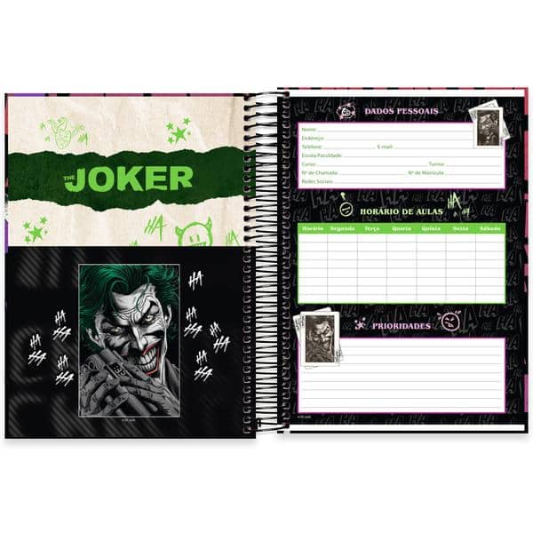 Caderno Universitário Capa Dura, 10 x 1, 160 Folhas, Joker, 2642769, Spiral Jok - PT 1 UN Caderno Universitário Capa Dura, 10 x 1, 160 Folhas, Joker, 2642769, Spiral Jok - PT 1 UN