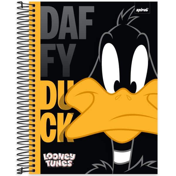 Caderno univ.capa dura 10x1 160fls L. Tunes 2640031 Spiral Lt PT 1 UN Caderno univ.capa dura 10x1 160fls L. Tunes 2640031 Spiral Lt PT 1 UN