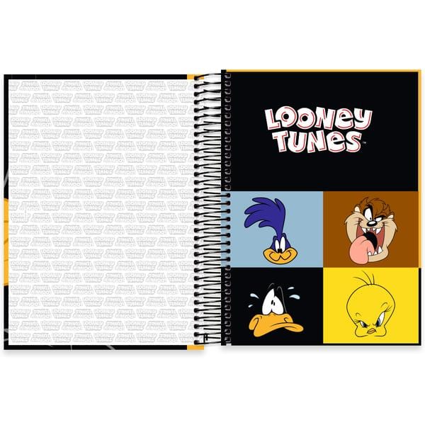 Caderno univ.capa dura 10x1 160fls L. Tunes 2640031 Spiral Lt PT 1 UN Caderno univ.capa dura 10x1 160fls L. Tunes 2640031 Spiral Lt PT 1 UN