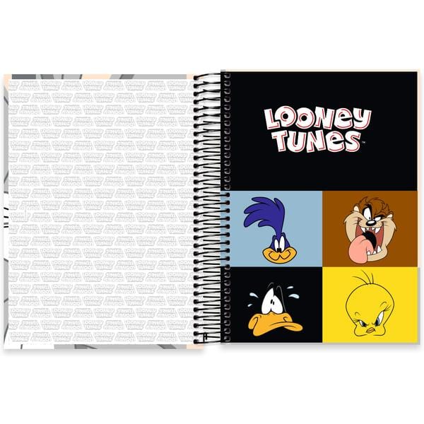 Caderno univ.capa dura 10x1 160fls L. Tunes 2645173 Spiral Lt PT 1 UN Caderno univ.capa dura 10x1 160fls L. Tunes 2645173 Spiral Lt PT 1 UN