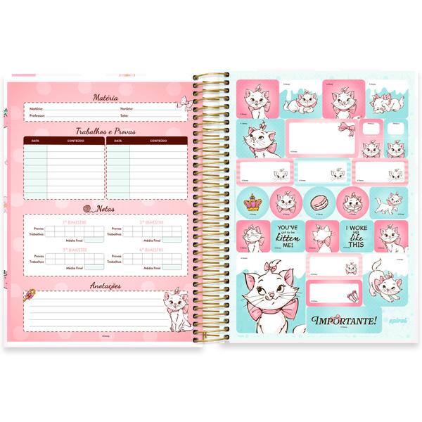 Caderno Universitário, Capa Dura, 10 x 1, 160 Folhas, Marie, 2642776, Spiral Mar - PT 1 UN Caderno Universitário, Capa Dura, 10 x 1, 160 Folhas, Marie, 2642776, Spiral Mar - PT 1 UN