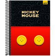 Caderno Universitário, Capa Dura, 10 x 1, 160 Folhas, Mickey Mouse Clássico, 2642783, Spiral Mk - PT 1 UN Caderno Universitário, Capa Dura, 10 x 1, 160 Folhas, Mickey Mouse Clássico, 2642783, Spiral Mk - PT 1 UN