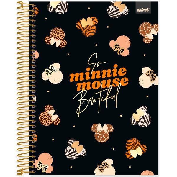 Universitário Capa Dura, 10 x 1, 160 Folhas, Minnie Clássica, 2645197, Spiral Mn - PT 1 UN