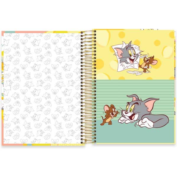 Caderno Universitário Capa Dura, 10 x 1, 160 Folhas, Tom & Jerry, 2642837, Spiral T&J - PT 1 UN Caderno Universitário Capa Dura, 10 x 1, 160 Folhas, Tom & Jerry, 2642837, Spiral T&J - PT 1 UN