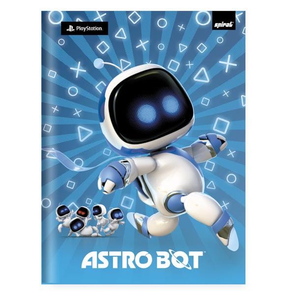 Caderno Universitário Capa Dura, Costurado, 80 folhas, Astro Bot, 2642950, Spiral Abt - PT 1 UN