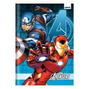 Caderno Universitário, Capa Dura Costurado, 80 folhas, Avengers, 2645265, Spiral Av - PT 1 UN