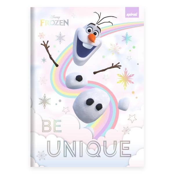 Caderno Universitário Capa Dura, Costurado, 80 folhas, Frozen, 2645289, Spiral Frz - PT 1 UN