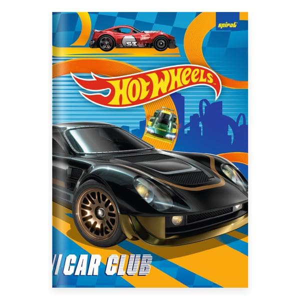 Caderno Universitário Capa Dura, Costurado, 80 folhas, Hot Wheels, 2645296, Spiral Hw - PT 1 UN Caderno Universitário Capa Dura, Costurado, 80 folhas, Hot Wheels, 2645296, Spiral Hw - PT 1 UN