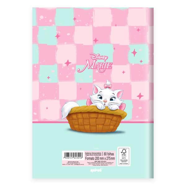 Caderno Universitário Capa Dura, Costurado, 80 folhas, Marie, 2643018, Spiral Mar - PT 1 UN Caderno Universitário Capa Dura, Costurado, 80 folhas, Marie, 2643018, Spiral Mar - PT 1 UN