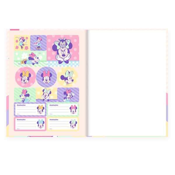 Caderno Universitário Capa Dura, Costurado, 80 folhas, Minnie Clássica, Disney, 2645319, Spiral Mn - PT 1 UN Caderno Universitário Capa Dura, Costurado, 80 folhas, Minnie Clássica, Disney, 2645319, Spiral Mn - PT 1 UN