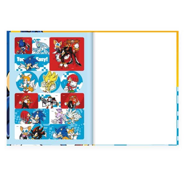Caderno Univ.C.D. Costurado 80fls Sonic 2645425 Spiral Snc PT 1 UN