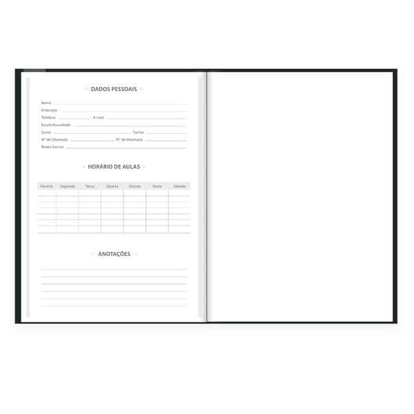 Caderno Univ.C.D. Costurado 80fls pt s/pauta 2645760 Spiral Brf PT 1 UN