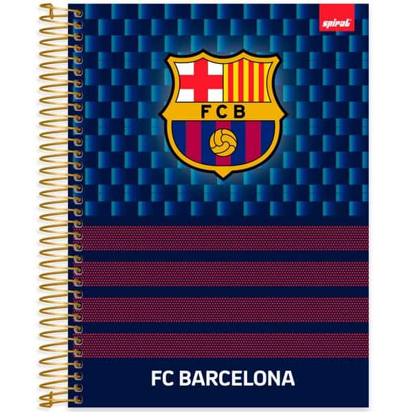 Caderno univ.capa dura 20x1 320fls Barcelona 2645210 Spiral Bc PT 1 UN