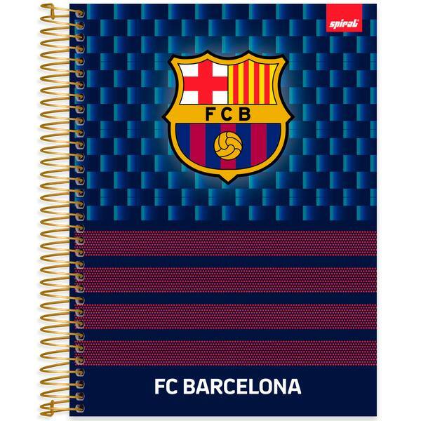 Caderno Universitário Capa Dura, 15 x 1, 240 Folhas, Barcelona FC, 2642844, Spiral Bc - PT 1 UN Caderno Universitário Capa Dura, 15 x 1, 240 Folhas, Barcelona FC, 2642844, Spiral Bc - PT 1 UN