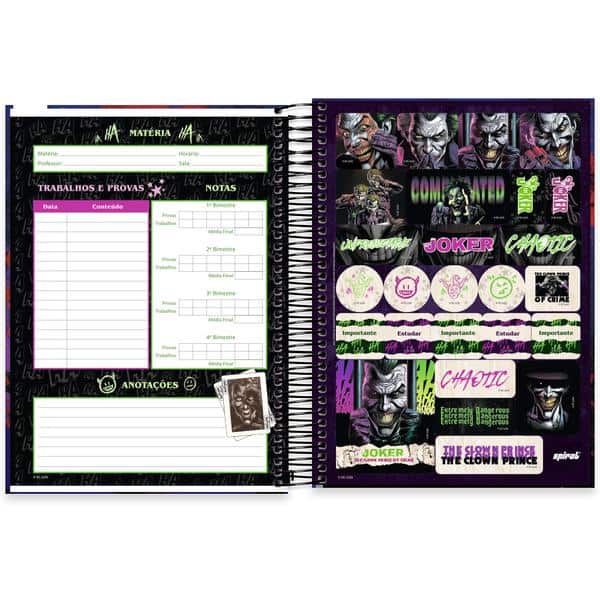 Caderno univ.capa dura 15x1 240fls Joker 2645203 Spiral Jok PT 1 UN