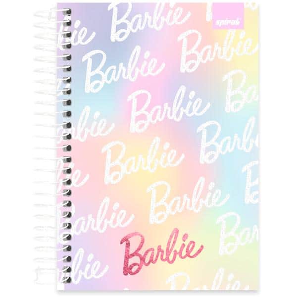 Caderno 1/4 Capa Dura, Espiral, 80 folhas, Barbie, 2645708, Spiral Brb - PT 1 UN Caderno 1/4 Capa Dura, Espiral, 80 folhas, Barbie, 2645708, Spiral Brb - PT 1 UN