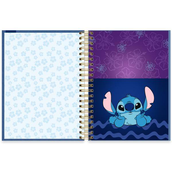 Caderno univ.capa dura 10x1 150fl Stitch 2645258 Spiral Ds PT 1 UN Caderno univ.capa dura 10x1 150fl Stitch 2645258 Spiral Ds PT 1 UN