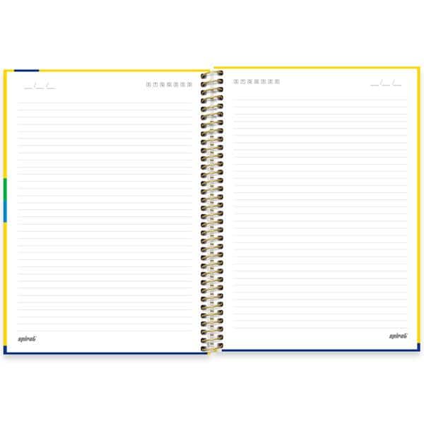 Caderno Universitário Capa Dura, 1x1, 80 folhas, CBF Camisa 10, 2647184, Spiral CBF - PT 1 UN
