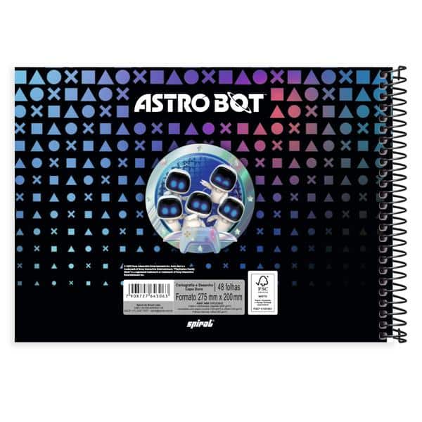 Caderno cartografia capa dura 48fl Astro Bot 2643063 Spiral Abt PT 1 UN