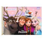 Caderno Cartografia e Desenho Capa Dura 48 Folhas, Frozen, 2645470, Spiral Frz - PT 1 UN