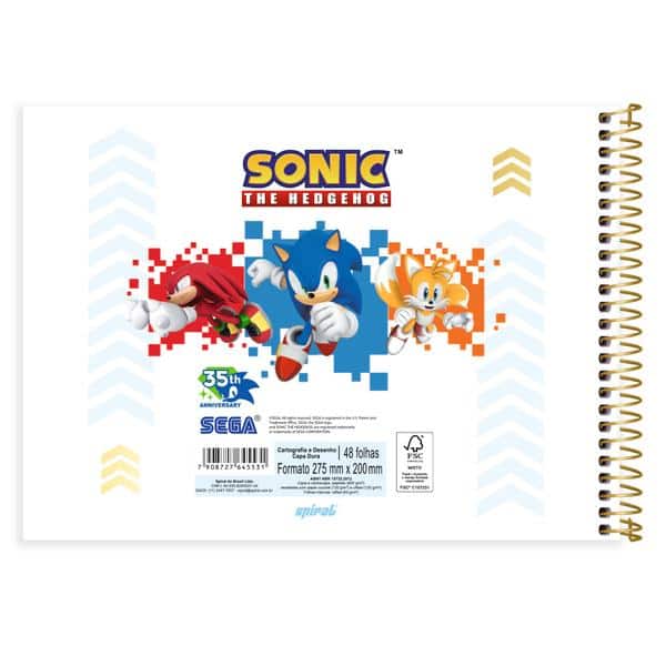 Caderno de cartografia e desenho, Capa dura, 48 folhas, Sonic, 2645531, Spiral Snc - PT 1 UN Caderno de cartografia e desenho, Capa dura, 48 folhas, Sonic, 2645531, Spiral Snc - PT 1 UN