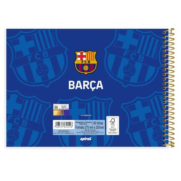 Caderno cartografia capa dura 80fls Barcelona 2645548 Spiral Bc PT 1 UN Caderno cartografia capa dura 80fls Barcelona 2645548 Spiral Bc PT 1 UN