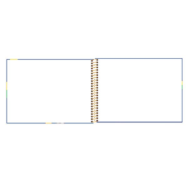 Caderno de cartografia e desenho, Capa dura, 48 folhas, CBF Canarinho, 2647252, Spiral CBF - PT 1 UN