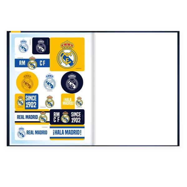 Caderno Universitário, Capa Dura Costurado, 80 folhas, Real Madrid, 2649690, Spiral Rea - PT 1 UN Caderno Universitário, Capa Dura Costurado, 80 folhas, Real Madrid, 2649690, Spiral Rea - PT 1 UN