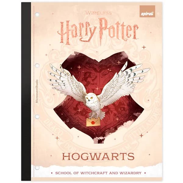 Caderno Universitário Wireless com Folhas Coladas 1x1, 80 Folhas, Harry Potter, 2756636 Spiral Hpt - PT 1 UN Caderno Universitário Wireless com Folhas Coladas 1x1, 80 Folhas, Harry Potter, 2756636 Spiral Hpt - PT 1 UN