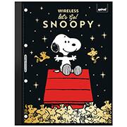 Caderno univ.1x1 80fls coladas wire. Snoopy 2753819 Spiral Sno PT 1 UN