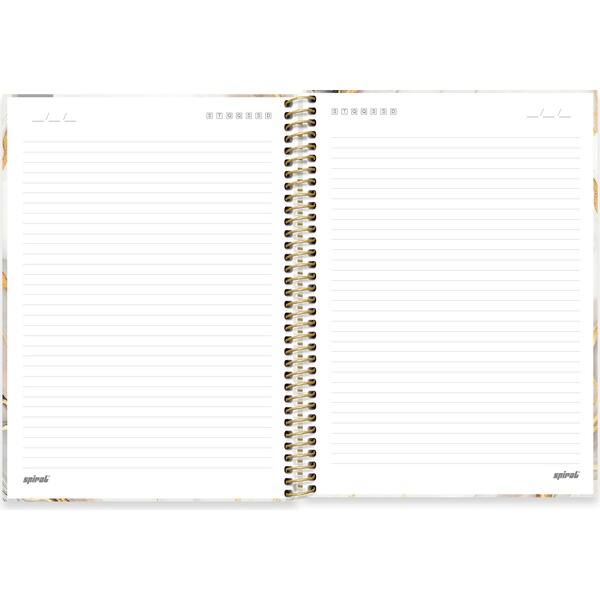 Caderno Universitário Capa Dura, 1 x 1, 80 Folhas, Marmo, 2752652, Spiral Mrm - PT 1 UN