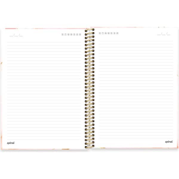 Caderno Universitário Capa Dura, 1 x 1, 80 Folhas, Marmo, 2752669, Spiral Mrm - PT 1 UN