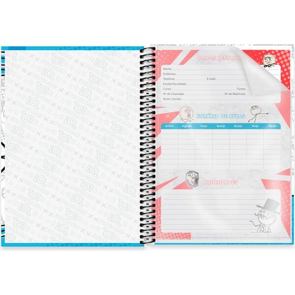 Caderno Universitário Capa Dura, 1 x 1, 80 Folhas, Meme Maniacs, 2756810, Spiral Mm - PT 1 UN Caderno Universitário Capa Dura, 1 x 1, 80 Folhas, Meme Maniacs, 2756810, Spiral Mm - PT 1 UN