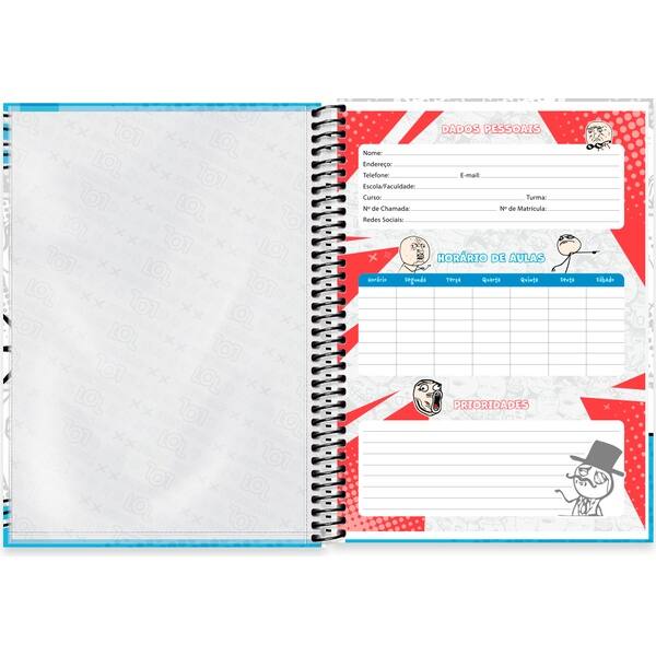 Caderno Universitário Capa Dura, 1 x 1, 80 Folhas, Meme Maniacs, 2756810, Spiral Mm - PT 1 UN Caderno Universitário Capa Dura, 1 x 1, 80 Folhas, Meme Maniacs, 2756810, Spiral Mm - PT 1 UN