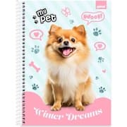 Caderno univ.capa dura 1x1 80fls My Pet 2752690 Spiral Pet PT 1 UN
