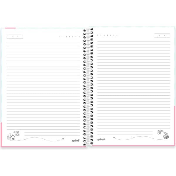 Caderno univ.capa dura 1x1 80fls My Pet 2752690 Spiral Pet PT 1 UN