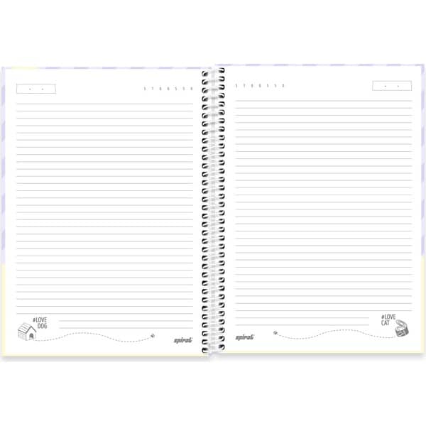 Caderno univ.capa dura 1x1 80fls My Pet 2752706 Spiral Pet PT 1 UN