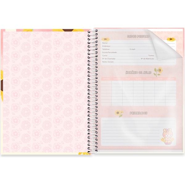 Caderno Universitário Capa Dura, 1 x 1, 80 Folhas, Pop Pet, 2752720, Spiral Pop - PT 1 UN