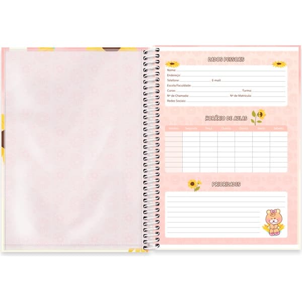 Caderno Universitário Capa Dura, 1 x 1, 80 Folhas, Pop Pet, 2752720, Spiral Pop - PT 1 UN