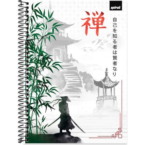 Caderno Universitário, Capa Dura, 1 x 1, 80 Folhas, Zen, 2756926, Spiral Zen - PT 1 UN